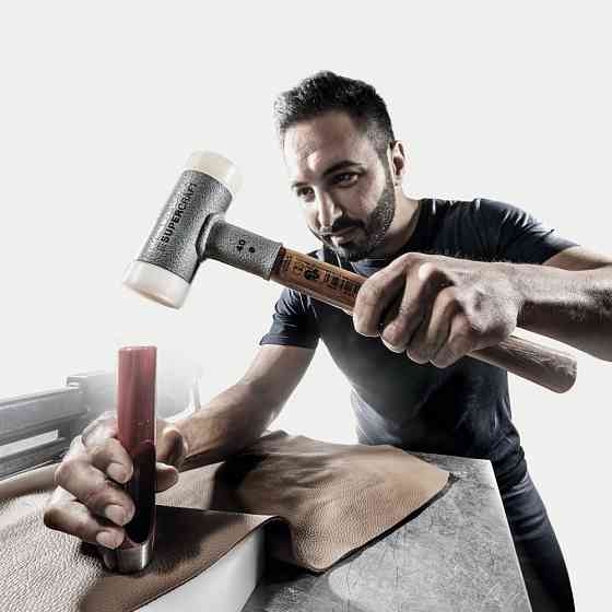 Молоток безінерційний HALDER Supercraft 3366 з дерев'яною ручкою, Ø=80 мм, m=3210 г, І=380 мм (3366.080) Одеса