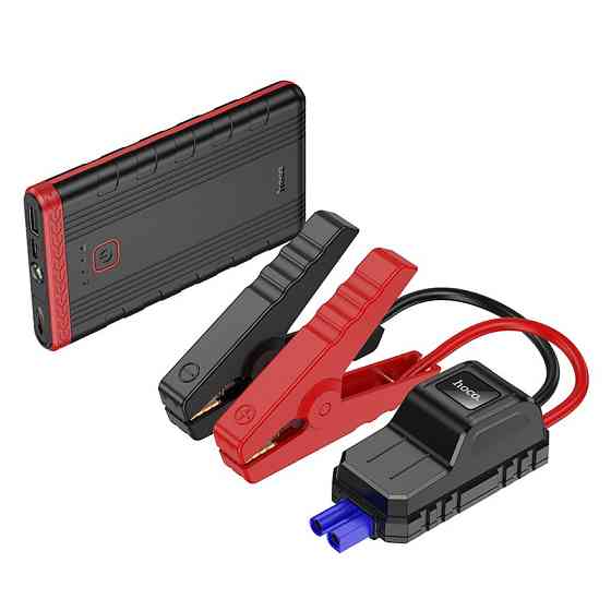 Автомобільний пуско-зарядний пристрій HOCO QS5 Refined intelligent emergency start-up power bank (6000mAh) Black Київ