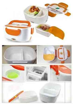 Ланч Бокс на Два Відсіка з Підігрівом Їжи від мережі 220 л Lunch box Коробка для Обеда Дніпро