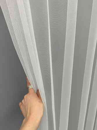 Тюль "Грек-сітка" з вишивкою колір молочний з золотистим 1462т Київ