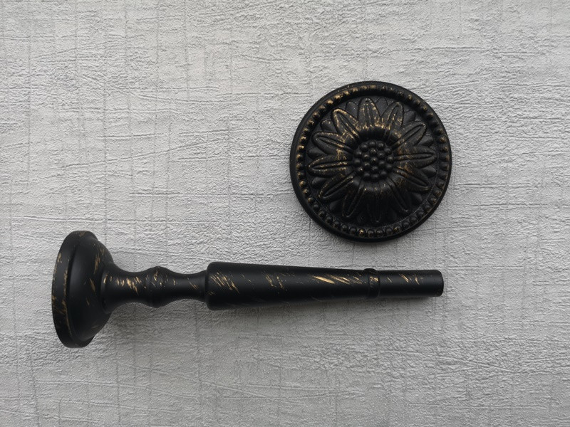 Підхват для штор Orvit Флор 130 х 50 мм Чорне Золото (6979182) Львов - изображение 3