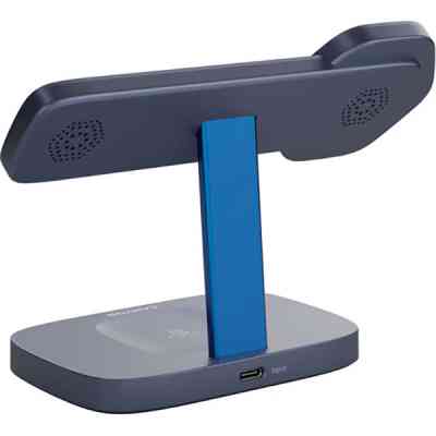 Зарядний пристрій Canyon wireless charger HEXAGON WCS-310 3in1 DarkGrey/Blue (CNS-WCS310DGBL) Вінниця