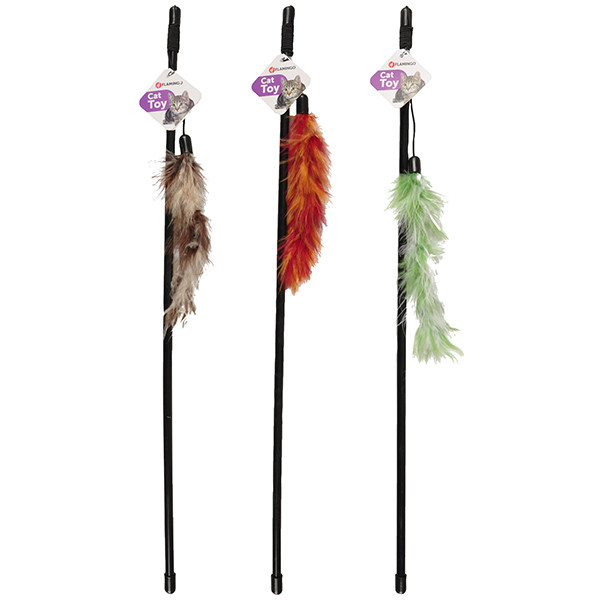 Flamingo Feather Boa ФЛАМІНГО БОА вудка з пір’ям, іграшка для котів Київ - фото 1
