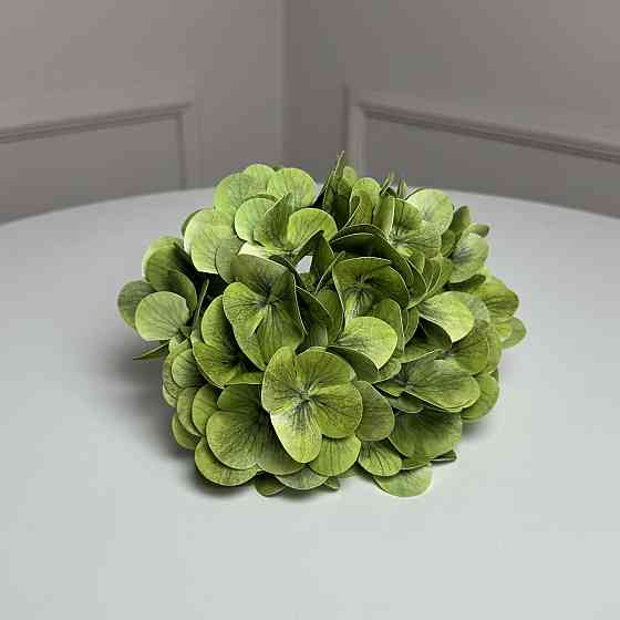 Гортензия латексная искусственная h=70см. d=17 cm 1шт. Цвет: салатовый LA-61 Львов