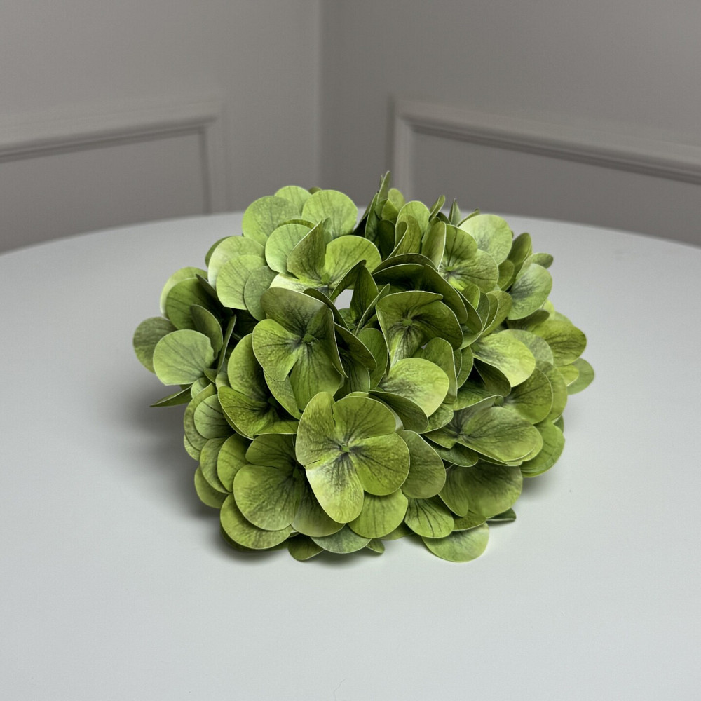 Гортензия латексная искусственная h=70см. d=17 cm 1шт. Цвет: салатовый LA-61 Львов - изображение 2