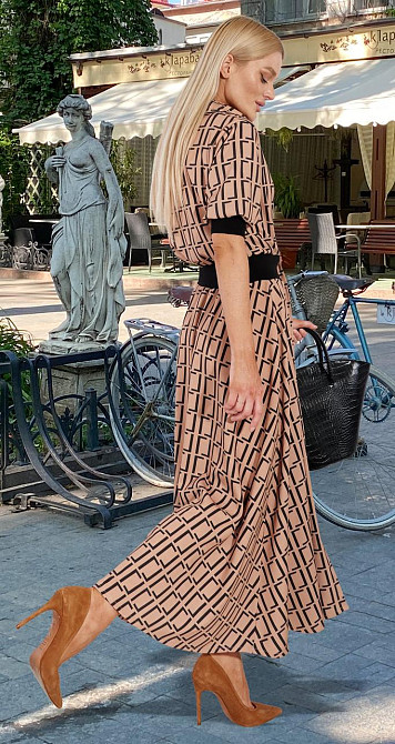 Модное платье с элементами вязки (42) Киев - изображение 6