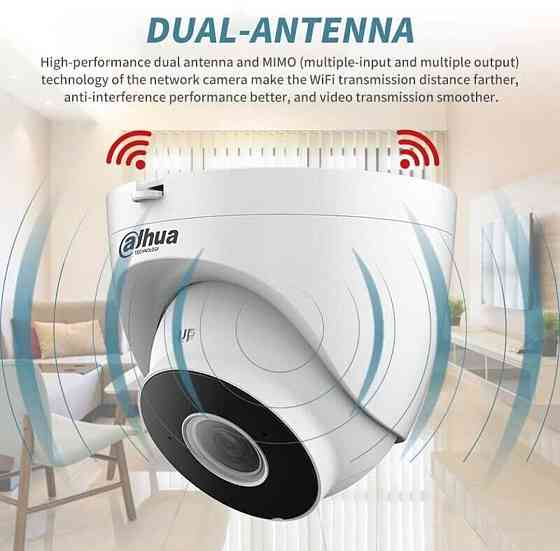 LP камера 4мп Dahua lPC-NDW1430 DT-STW-Wi-FI+ мікрофон камера 4мп Dahua IPC-HDW1430DT-STW Харків