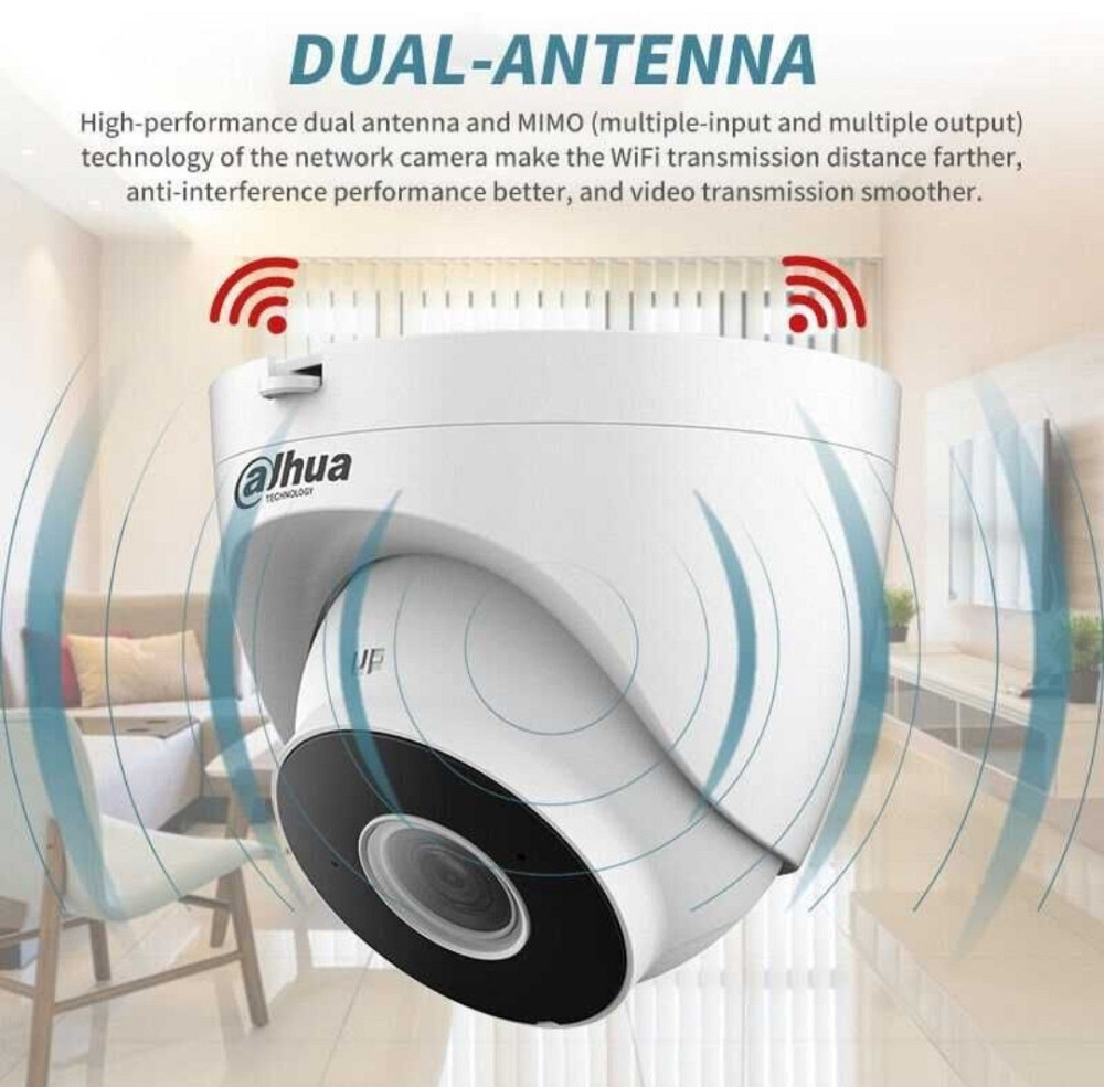 LP камера 4мп Dahua lPC-NDW1430 DT-STW-Wi-FI+ мікрофон камера 4мп Dahua IPC-HDW1430DT-STW Харків - фото 6