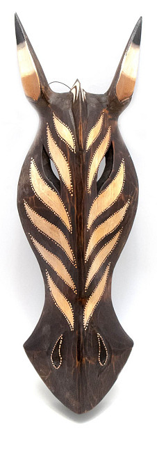 Маска з дерева Зебра Київ - фото 1