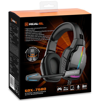 Наушники REAL-EL GDX-7680 Black Винница - изображение 5