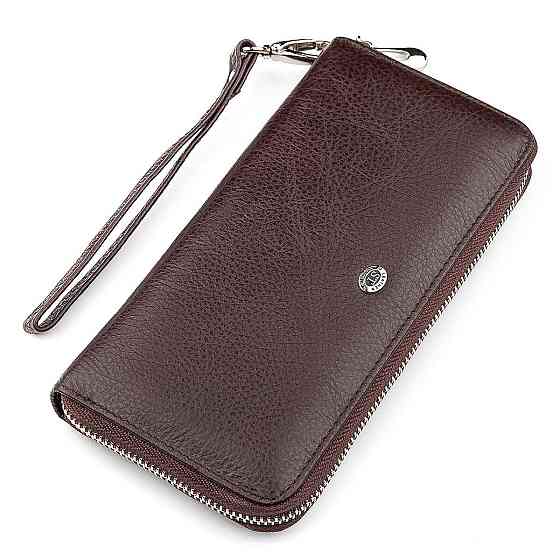 Гаманець жіночий ST Leather 18418 (ST45-2) шкіряний Коричневий Київ