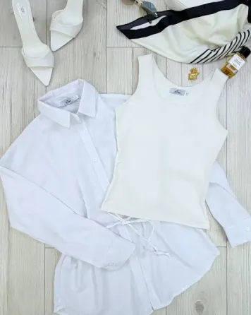 Купить дешевую женскую льняную рубашку и базовый топ Одесса