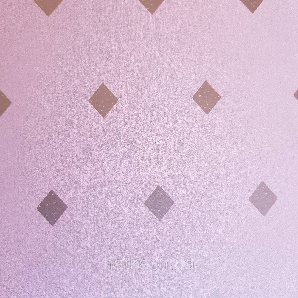 Шпалери вінілові на флізелін Caselio Mystery 0.53х10 м дитячі геометрія яскраві ромби золотисті на рожевому Київ - фото 4