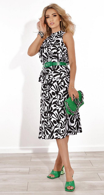 Чорно-білий костюм зі спідницею (42) Київ - фото 3