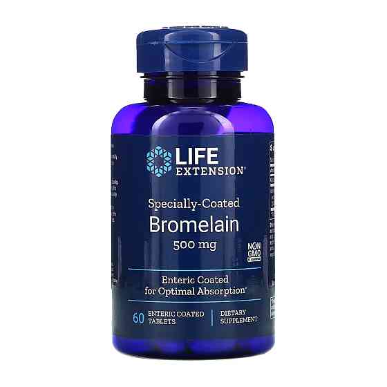 Бромелайн Life Extension Specially-Coated Bromelain 500 mg 60 tabs Киев
