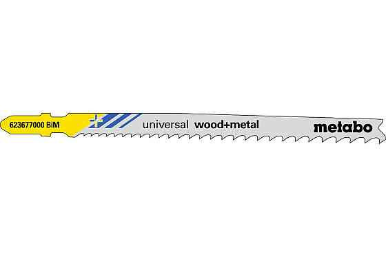 Полотно пилкове для лобзиків Metabo «UNIVERSAL WOOD + METAL», 106 мм /PROGR 623677000 Коломыя
