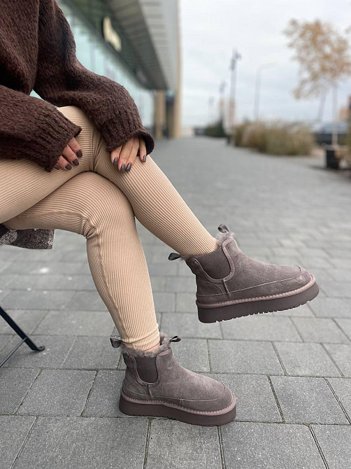 WSMR Угги жіночі WSMR K01 кофе (зима, замша натуральна) (5679) 38 Коломыя - изображение 4