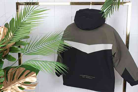 Демисезонная куртка оверсайз для мальчиков 130 Николаев