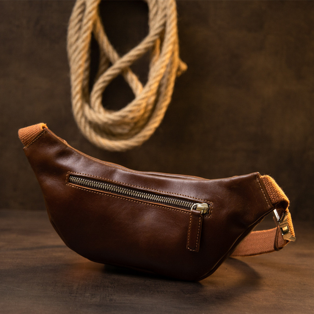 Поясная сумка Рыжая (GRANDE PELLE) Киев - изображение 3