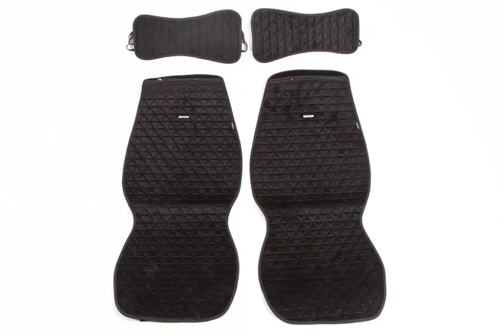 Накидка на сидушку Elegant Milano передняя черный (2 шт. с подголовниками) Винница - изображение 1