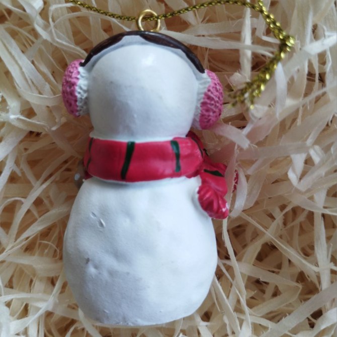 Новогодние елочные игрушки из полистоуна. Ёлочные украшения. Винтажные елочные игрушки из полистоуна Сніговик 2 Одесса - изображение 7