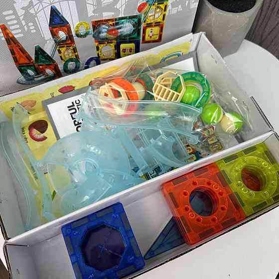 Дитячий магнітний конструктор Colorful Magnetic 3D набір гірки 42 деталі ( 25799 ) Харьков