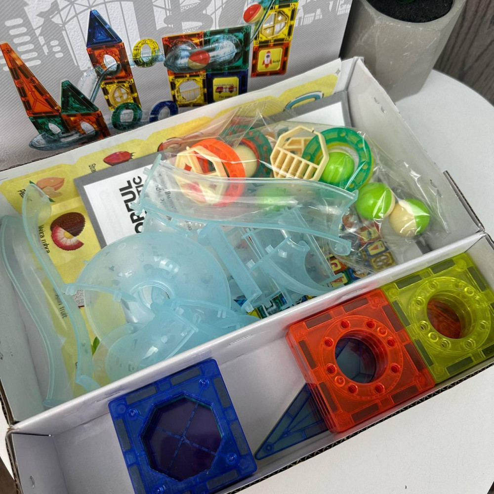Дитячий магнітний конструктор Colorful Magnetic 3D набір гірки 42 деталі ( 25799 ) Харьков - изображение 2