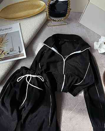 Жіночий теплий прогулянковий костюм з кантом двухсторонній фліс Одеса