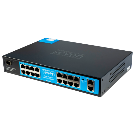 Хмарно керований гігабітний 19-ти портовий PoE комутатор SEVEN GPS316 (Cloud POE: 16G, UP: 2G+1SFP) Київ