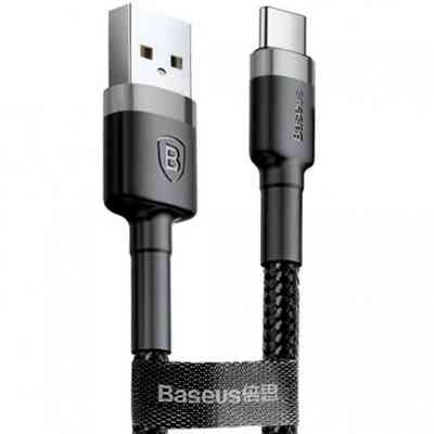 Дата кабель USB 3.1 AM to Type-C 1.0m 3A grey-black Baseus (CATKLF-BG1) Вінниця