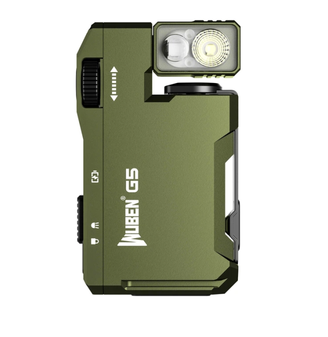 Фонарь брелок Wuben G5 EDC с красным светом + RGB Зеленый Винница - изображение 1