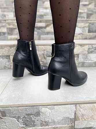 Жіночі черевики YDG-bellini чорні натуральна шкіра висота каблука 7см розмір 36 (2023) Коломия