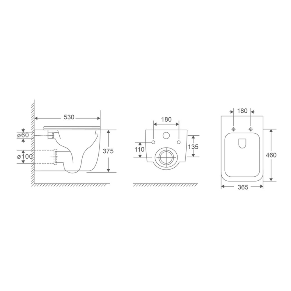 Комплект Grohe Set Унітаз DIVERSE-0301-T1 + Інсталяція Grohe Rapid SL 38772001 (38772001DIVERS0301T1) Київ - фото 10