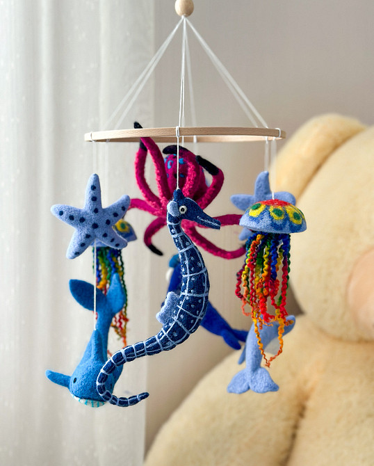 Дитячий мобіль на ліжечко «Підводний світ» Київ - фото 10