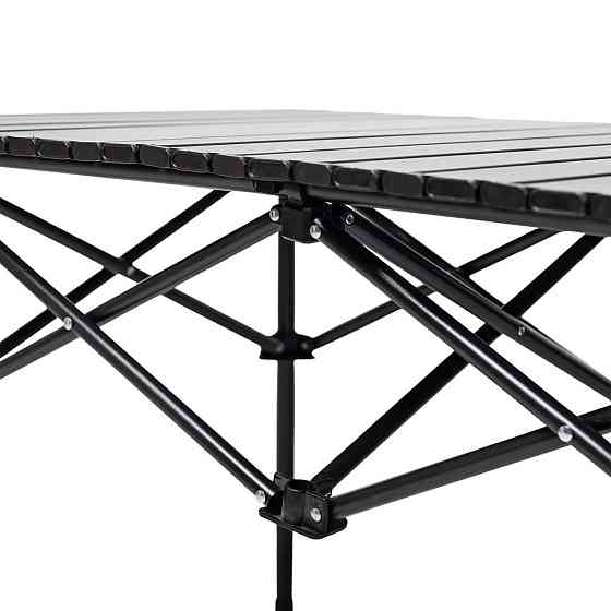 Складной пикниковый стол черного цвета 95x55 см Киев