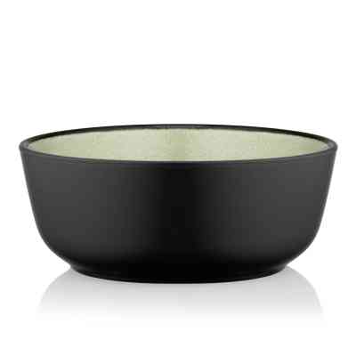 Салатник Ardesto Bolzano 720мл, кераміка, чорно-зелений, (AR2916BM) Винница