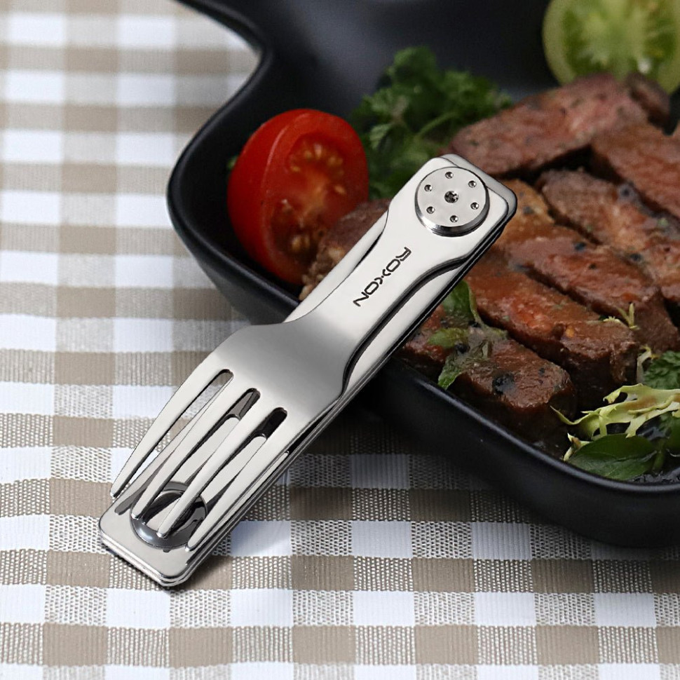 Набір столових приладів Roxon C3 2в1 (ніж, виделка), нержавіюча сталь, магнітне з'єднання Київ - фото 9