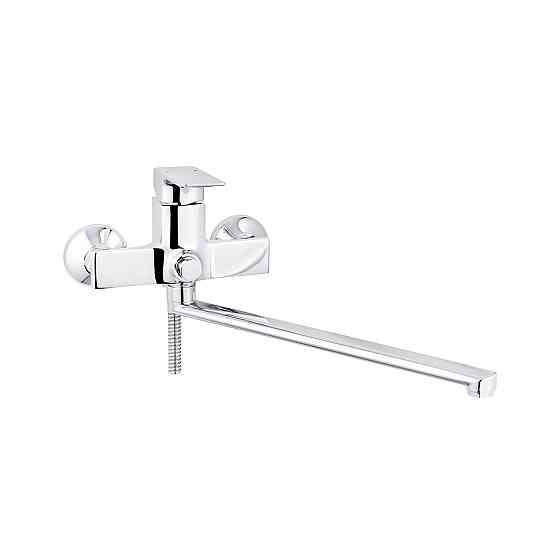 Змішувач для ванни Kroner KRP Harz - C070 з душовим гарнітуром, хром Київ