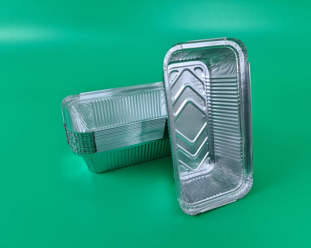 Контейнер из пищевой алюминиевой фольги прямоугольный 685мл R208L 100шт в упаковки (1 пачка) Харьков - изображение 4