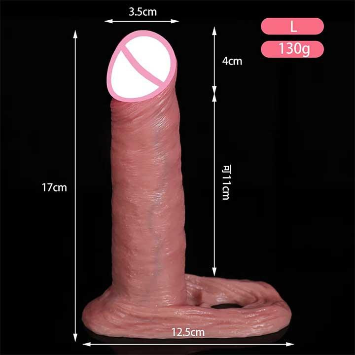 Насадка для збільшення на пеніс і мошонку 17 см Вінниця - фото 1