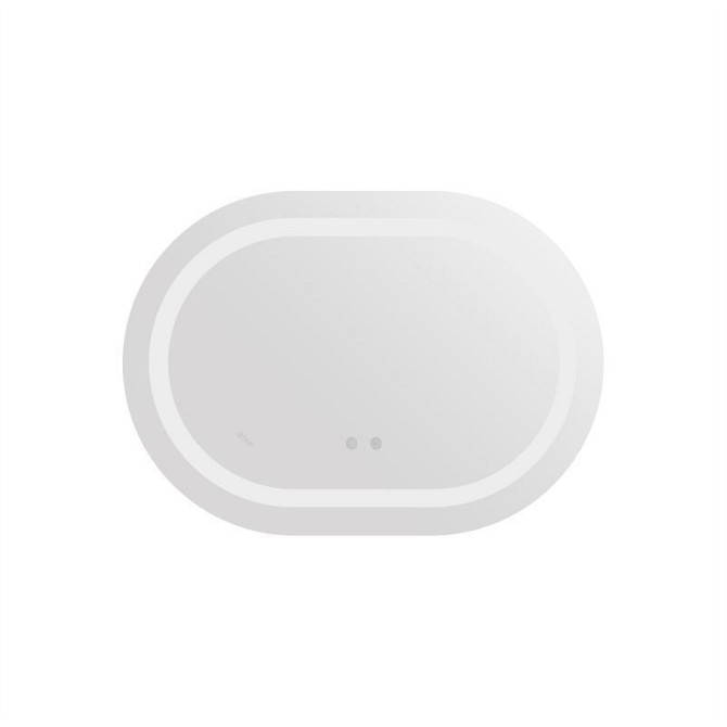 Дзеркало настінне овальне сенсорне Qtap Gemini 500х700 з LED-підсвіткою Touch, з антизапотіванням із диммером Харків - фото 3