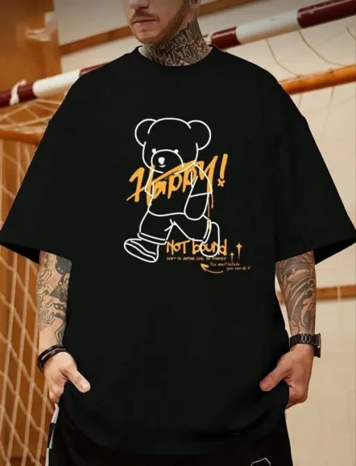 Футболка чоловіча с принтом  42 Чорний 2664090171 Дніпро - фото 1