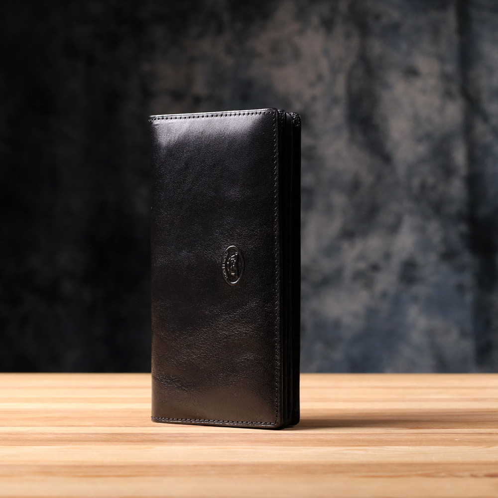 Красивый женский кошелек из глянцевой натуральной кожи Tony Perotti 20892_1 (1902 nero) Черный Киев - изображение 8