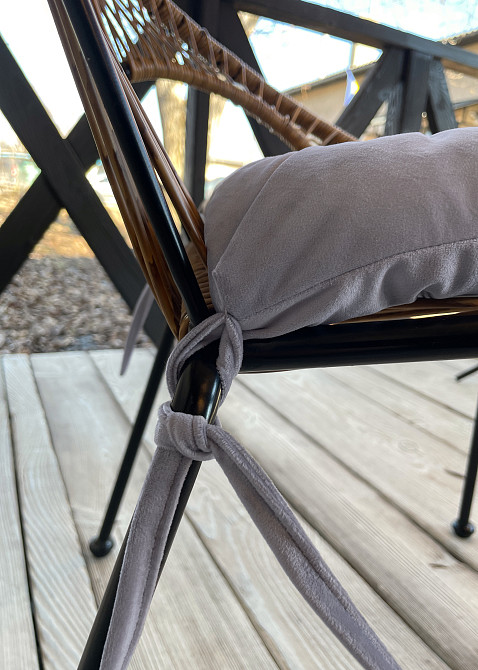 Подушка для стільців (40x40х5 см) Decorator Velour колір бузково-сірий​​​​​​​ 84-104 Київ - фото 7