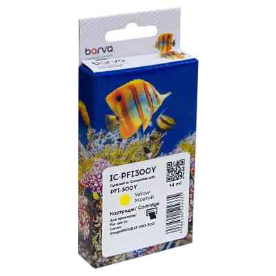 Картридж Barva Canon PFI-300Y 4196C001 530с yellow (IC-PFI300Y) Винница