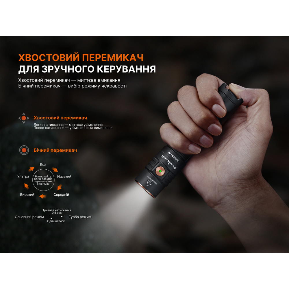 Ліхтар ручний Fenix LD31R Renegade Київ - фото 12