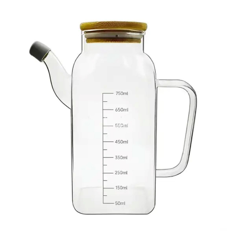 Ємність для олії та оцту з бамбуковою кришкою 750 мл HP-34-1 Коломия - фото 1