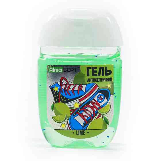 Антисептичний гель AlmaSept для рук PopArt Lime Київ