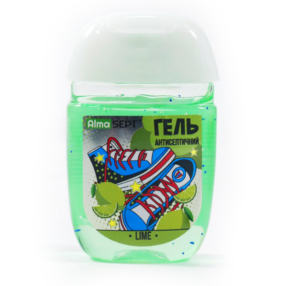 Антисептичний гель AlmaSept для рук PopArt Lime Київ - фото 1