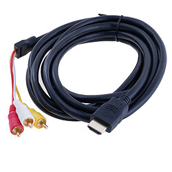Кабель перехідник без конвертера HDMI - 3*RCA Луцьк - фото 1